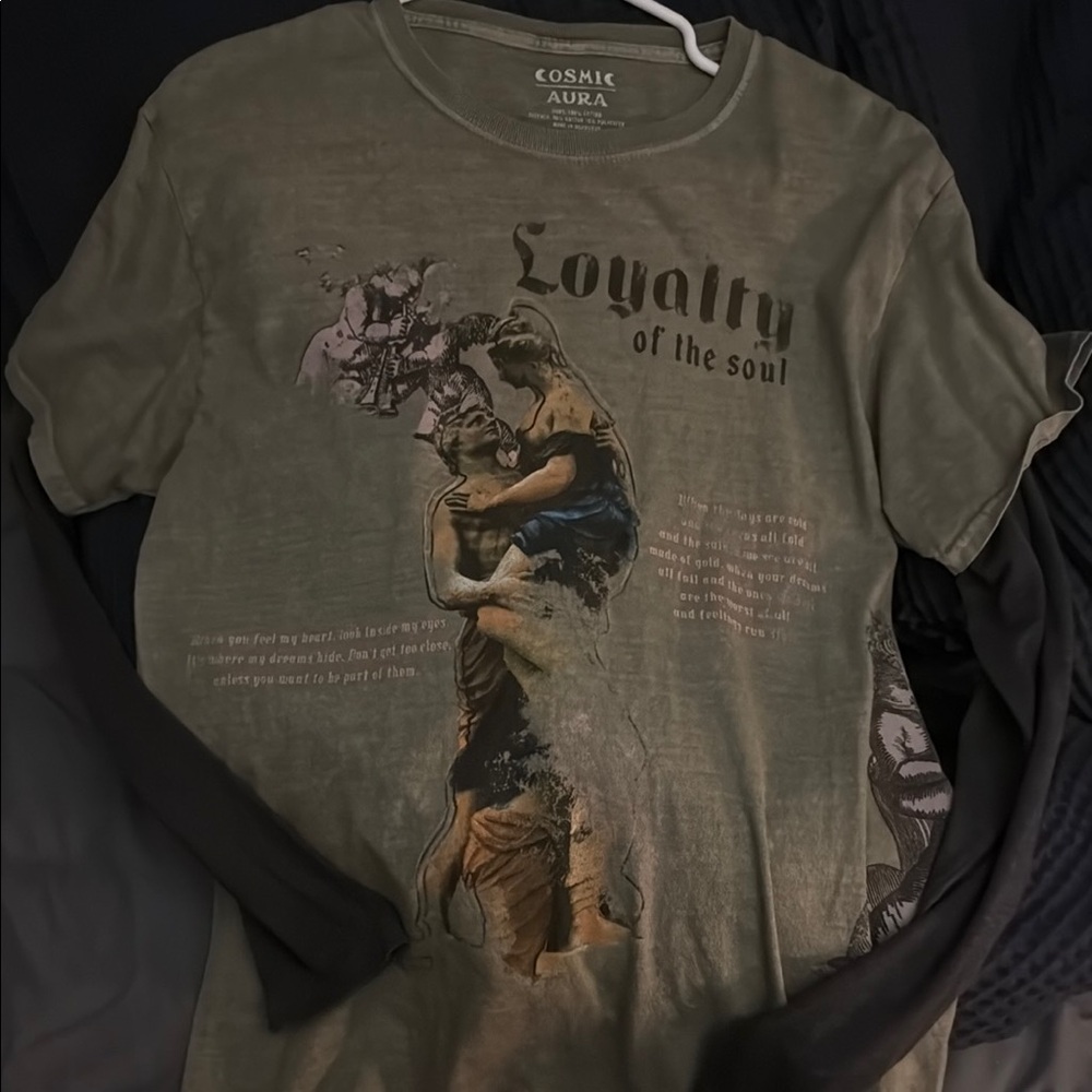 Green and Black Long Sleeve Tees